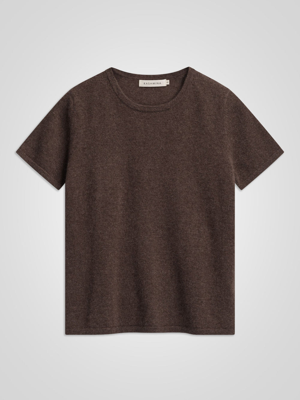 Cashmere T-shirt "Fresh" - dark brown - 100% pure Cashmere - Scandinavian design - Kashmina of Norway