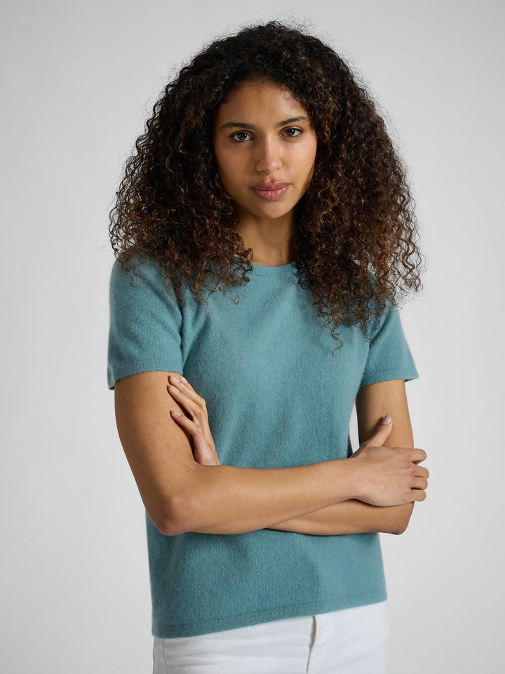 Cashmere T-shirt "Fresh" - arctic - 100% pure Cashmere - Scandinavian design - Kashmina of Norway