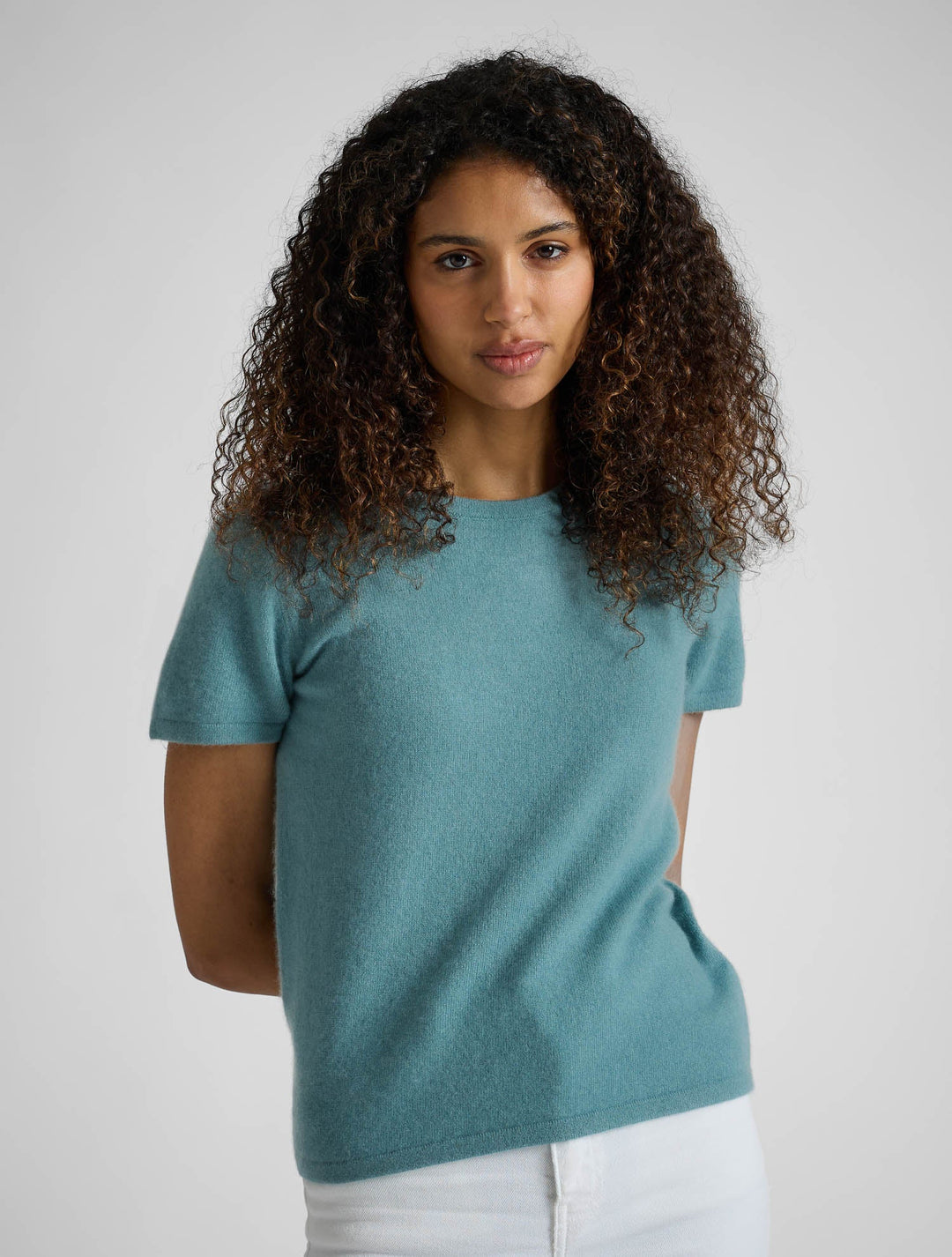 Cashmere T-shirt "Fresh" - arctic - 100% pure Cashmere - Scandinavian design - Kashmina of Norway