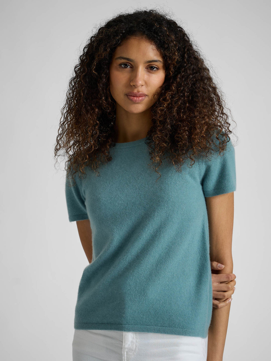 Cashmere T-shirt "Fresh" - arctic - 100% pure Cashmere - Scandinavian design - Kashmina of Norway