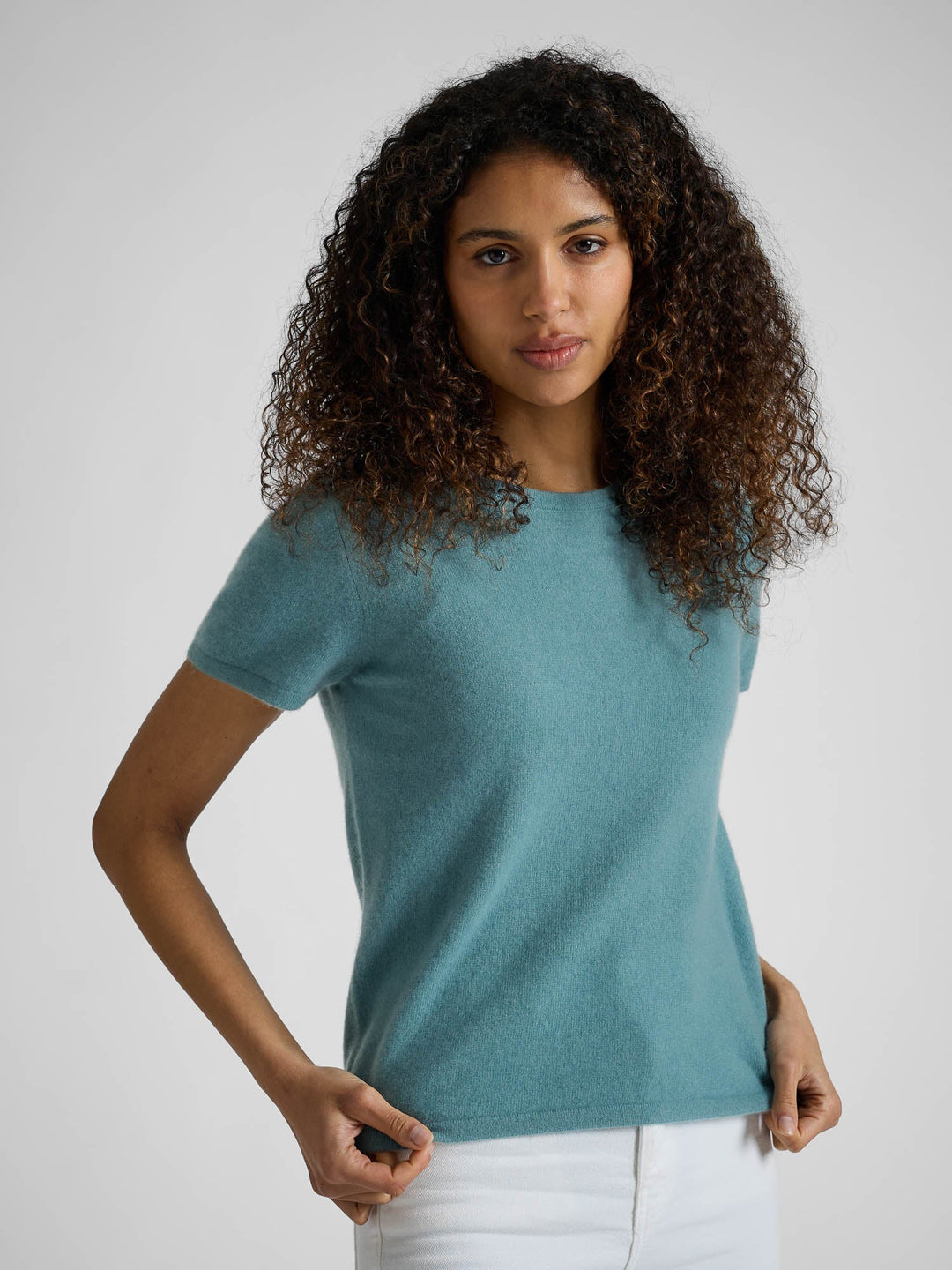 Cashmere T-shirt "Fresh" - arctic - 100% pure Cashmere - Scandinavian design - Kashmina of Norway