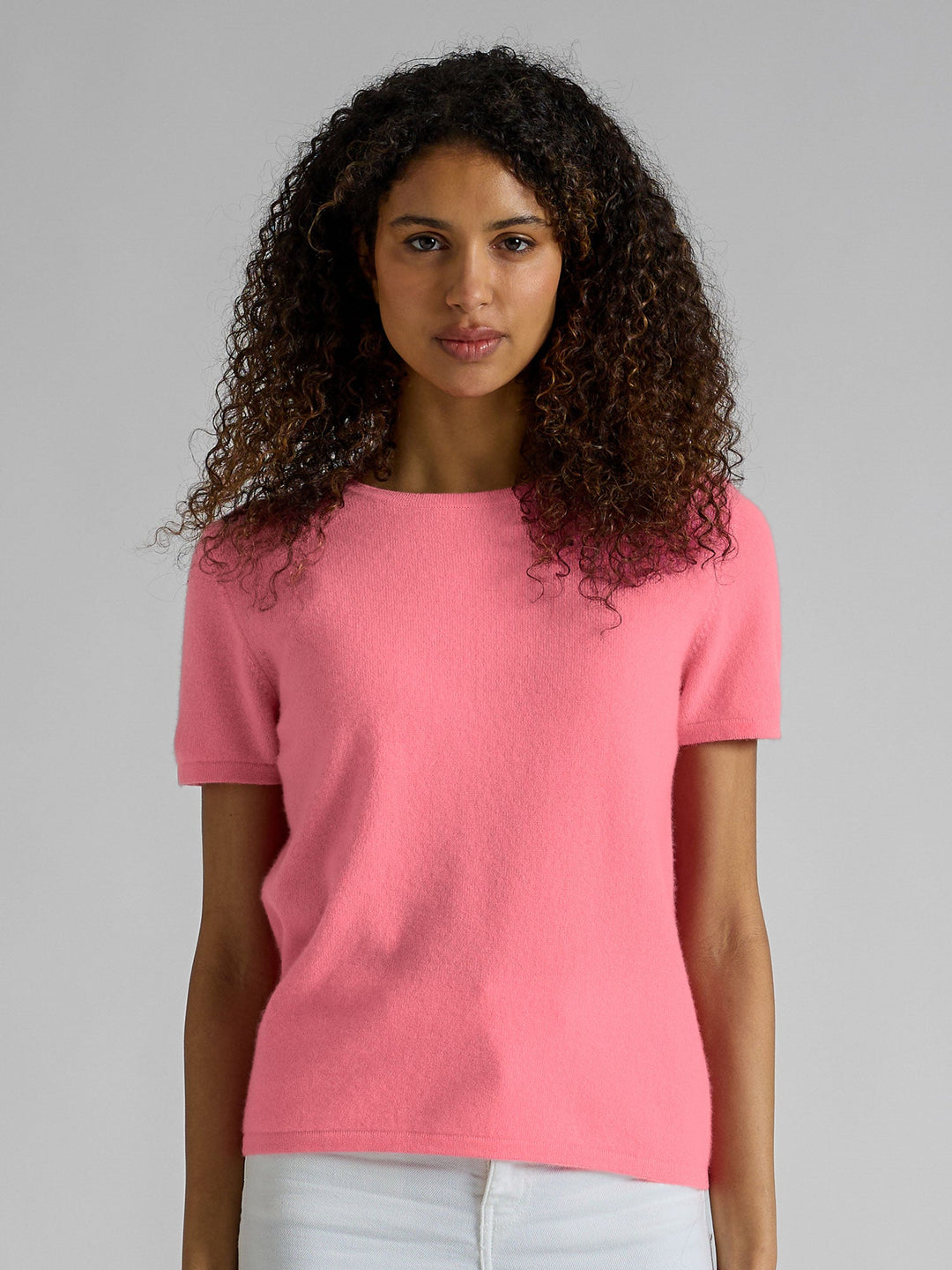 Cashmere T-shirt "Fresh" - Bubblegum pink - 100% pure Cashmere - Scandinavian design - Kashmina