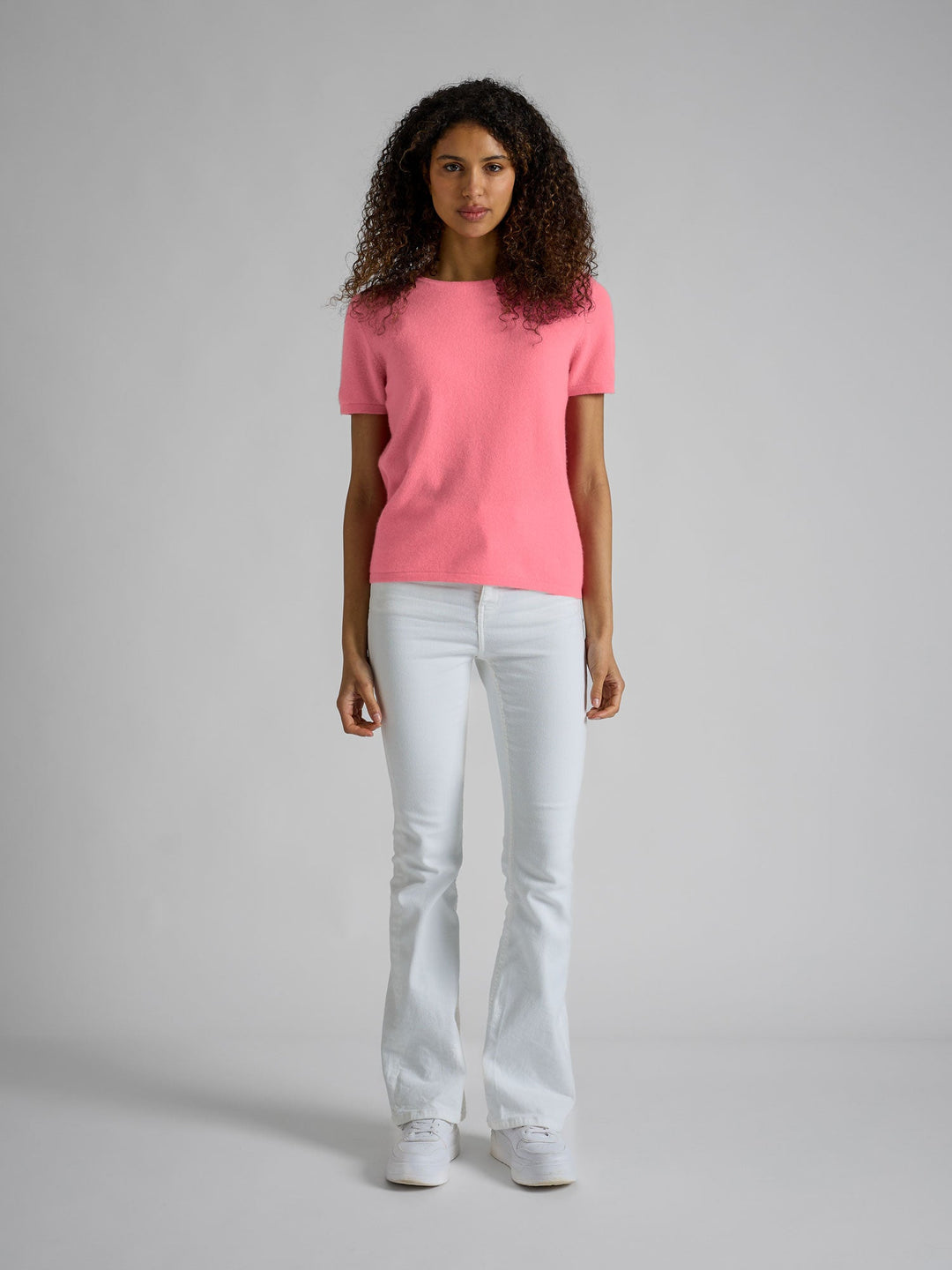Cashmere T-shirt "Fresh" - Bubblegum pink - 100% pure Cashmere - Scandinavian design - Kashmina