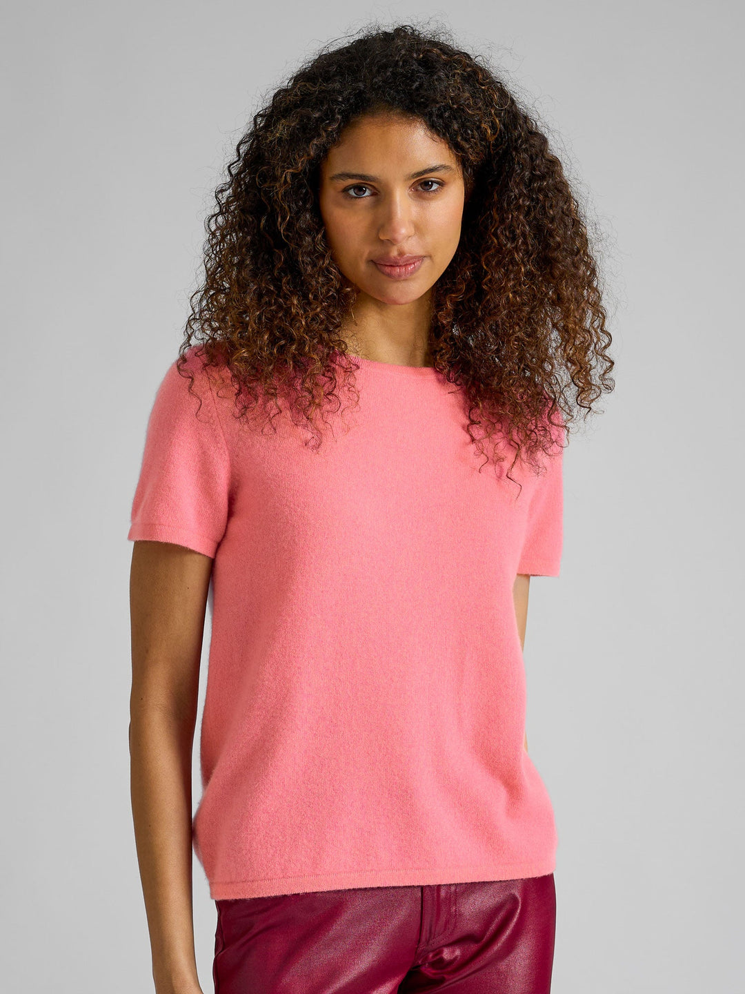 Cashmere T-shirt "Fresh" - Bubblegum pink - 100% pure Cashmere - Scandinavian design - Kashmina
