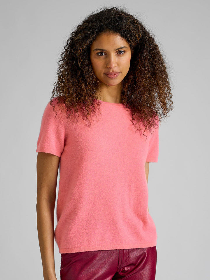 Cashmere T-shirt "Fresh" - Bubblegum pink - 100% pure Cashmere - Scandinavian design - Kashmina
