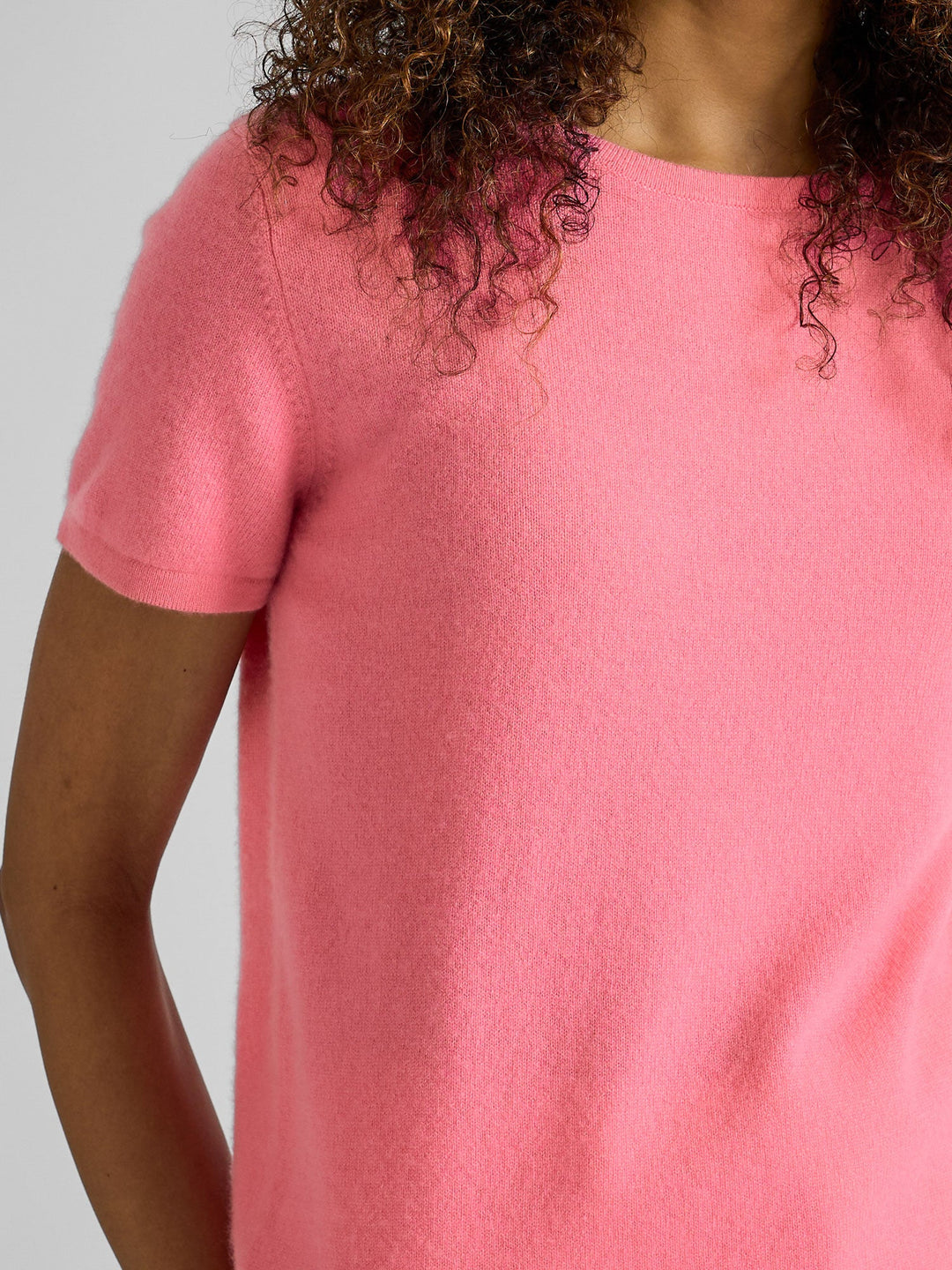 Cashmere T-shirt "Fresh" - Bubblegum pink - 100% pure Cashmere - Scandinavian design - Kashmina
