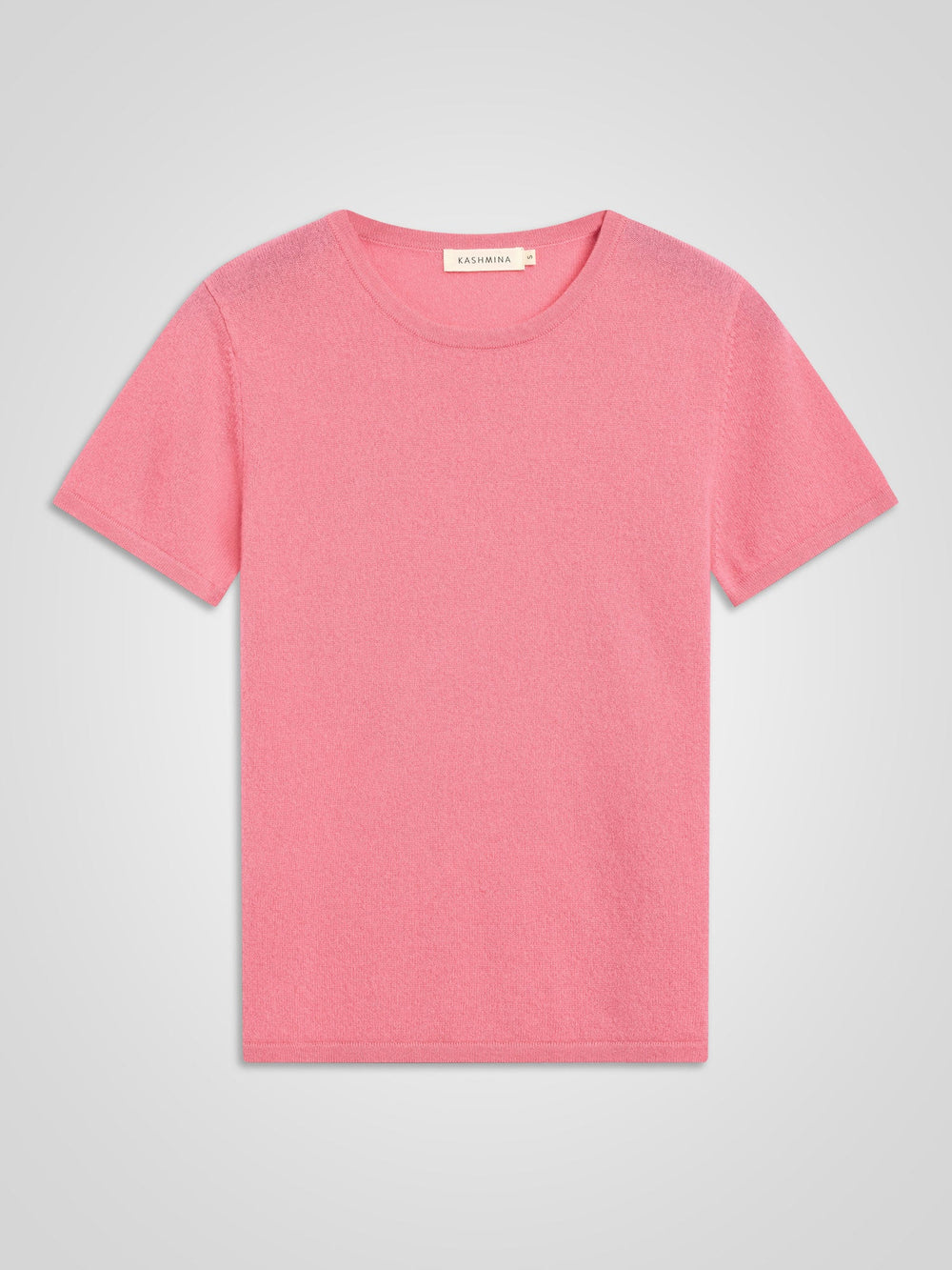 Cashmere T-shirt "Fresh" - Bubblegum pink - 100% pure Cashmere - Scandinavian design - Kashmina