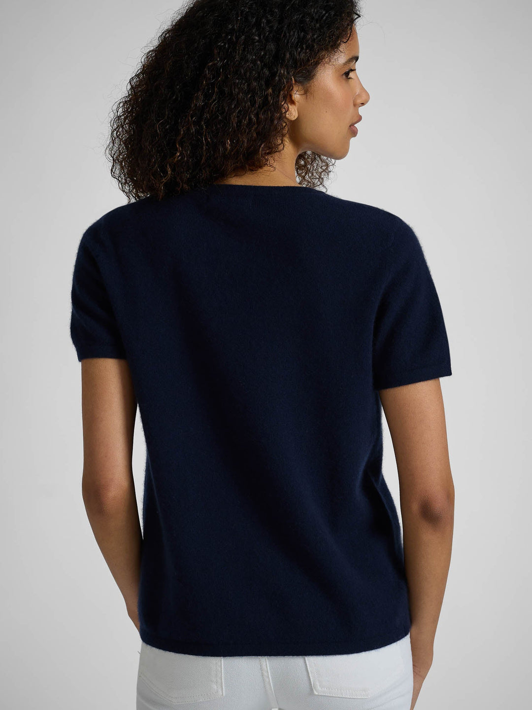Cashmere T-shirt "Fresh" - Navy - 100% pure Cashmere - Scandinavian design - Kashmina