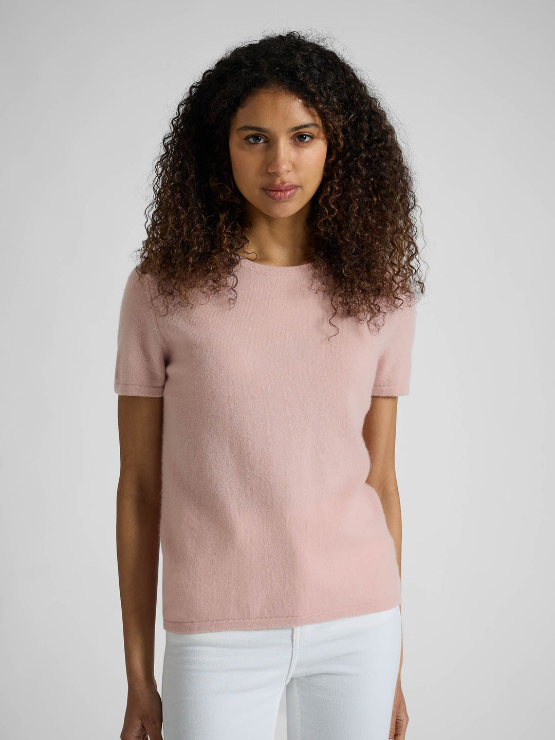 Cashmere T-shirt "Fresh" - rose glow - 100% pure Cashmere - Scandinavian design - Kashmina of Norway