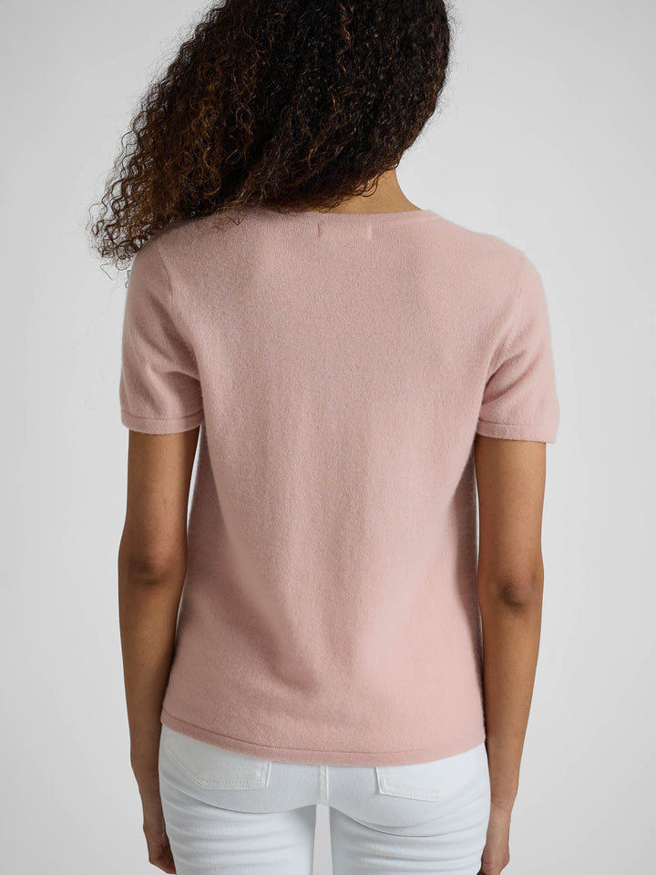Cashmere T-shirt "Fresh" - rose glow - 100% pure Cashmere - Scandinavian design - Kashmina of Norway