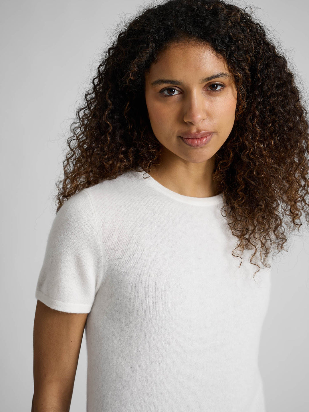 Cashmere T-shirt "Fresh" - white - 100% pure Cashmere - Scandinavian design - Kashmina of Norway