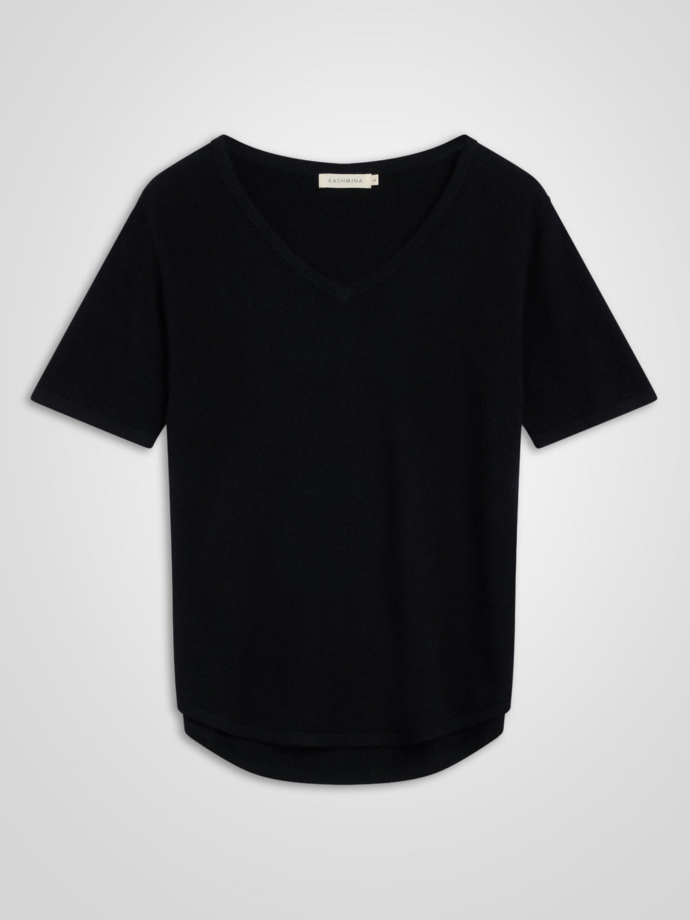 Cashmere T-shirt "Iben" - black - 100% pure Cashmere - Scandinavian design - Kashmina of Norway