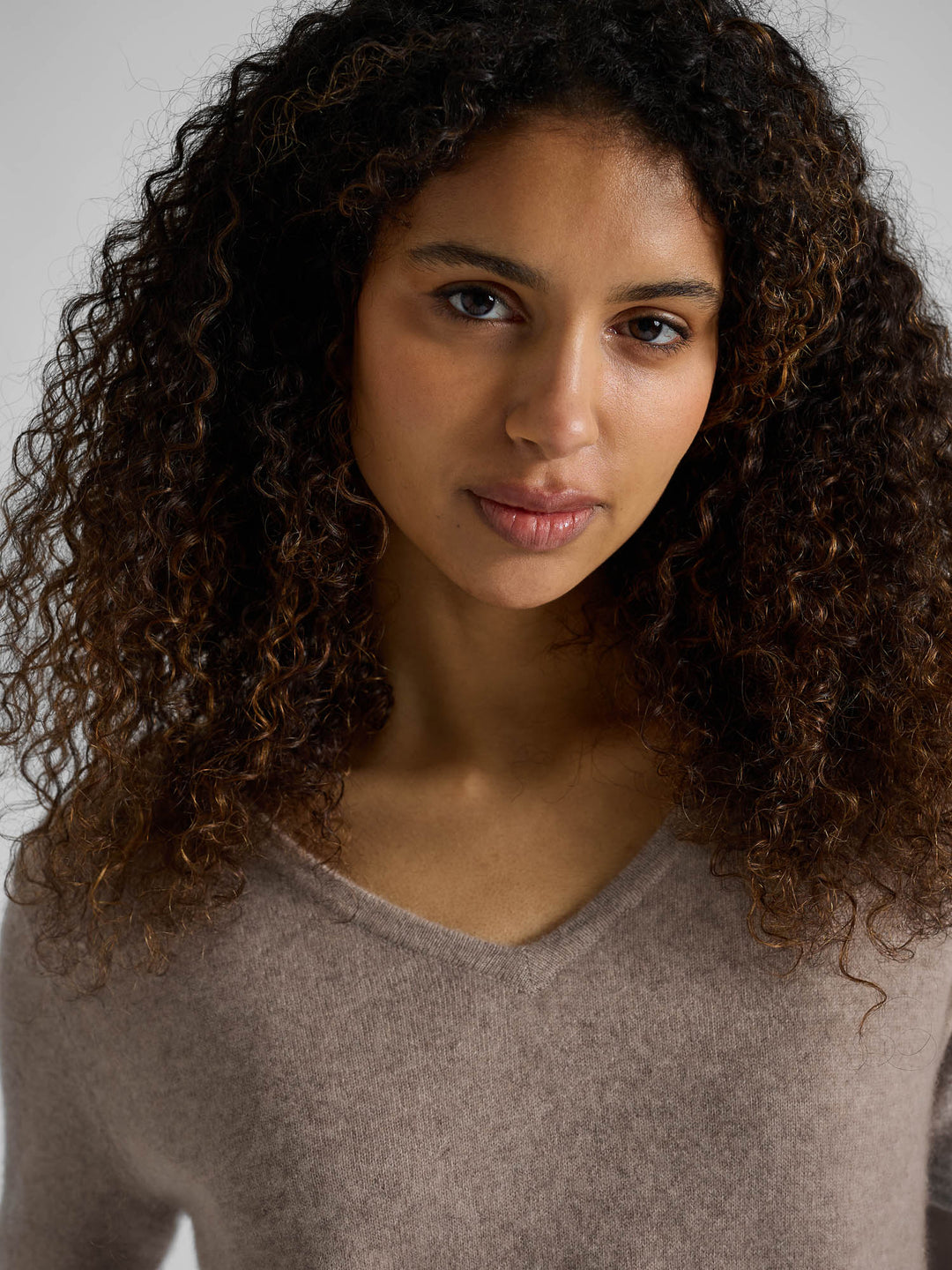 Cashmere T-shirt "Iben" - toast - 100% pure Cashmere - Scandinavian design - Kashmina of Norway