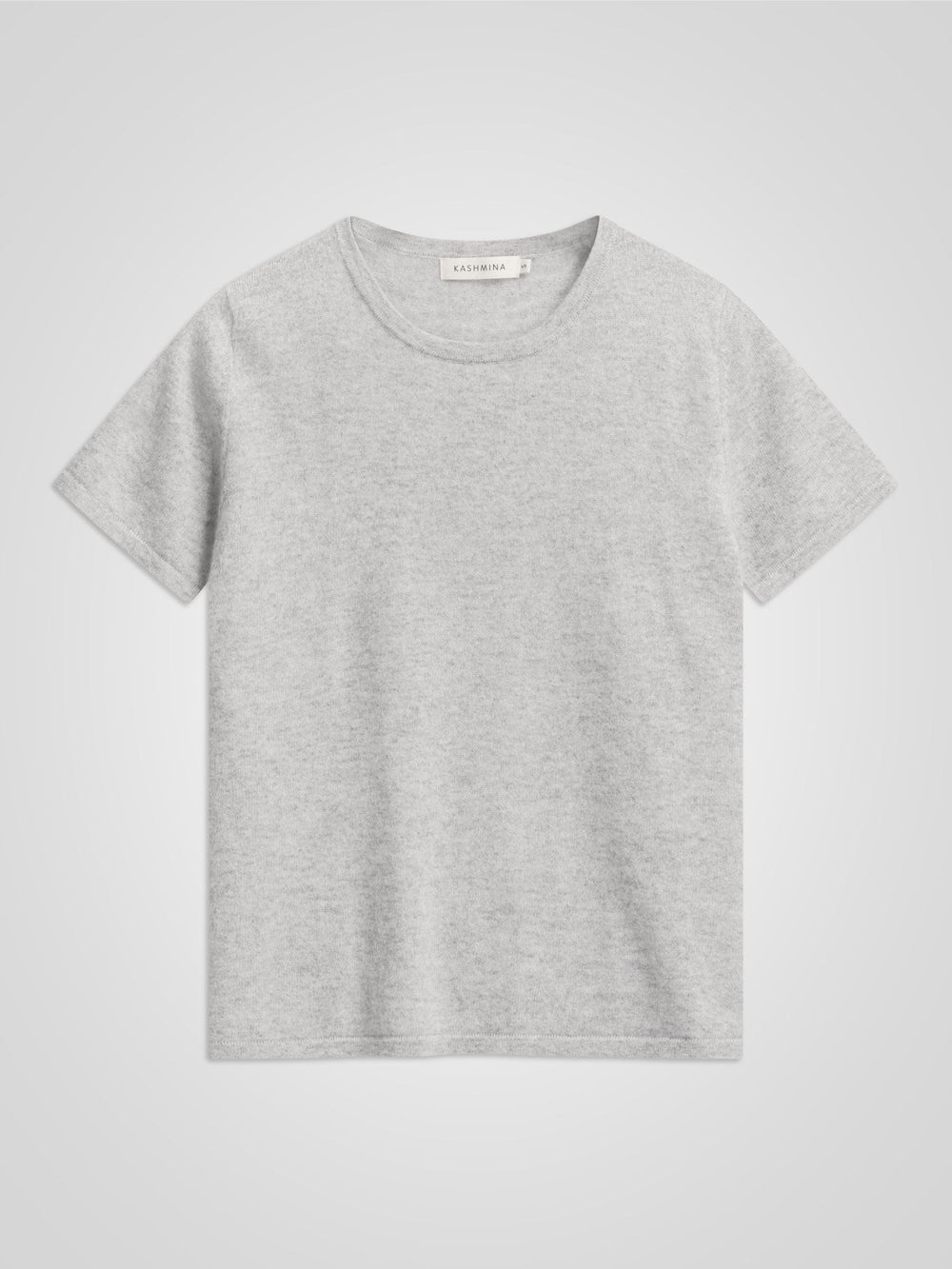 Cashmere T-shirt "Fresh" - light grey - 100% pure Cashmere - Scandinavian design - Kashmina of Norway