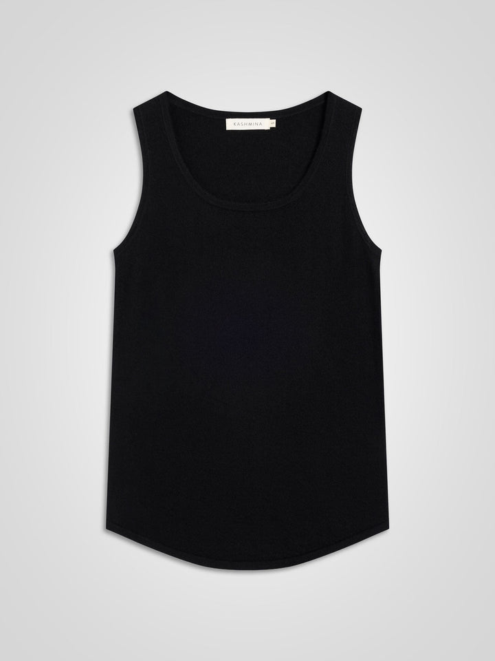 Cashmere top "Skin" - black - 100% pure Cashmere - Scandinavian design - Kashmina of Norway