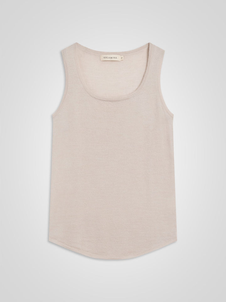 Cashmere top "Skin" - nude - 100% pure Cashmere - Scandinavian design - Kashmina of Norway