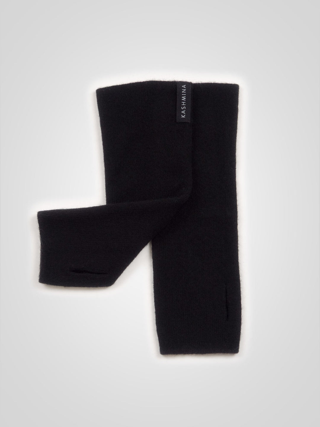 Cashmere wrist warmers "Gulli" - Black - 100% pure Cashmere - Scandinavian design - Kashmina