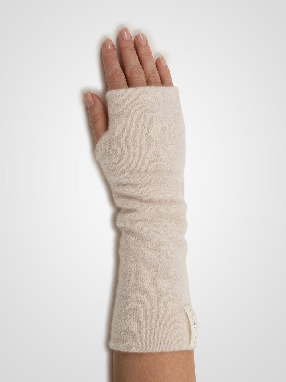 Cashmere wrist warmers "Gulli" - Cream - 100% pure Cashmere - Scandinavian design - Kashmina