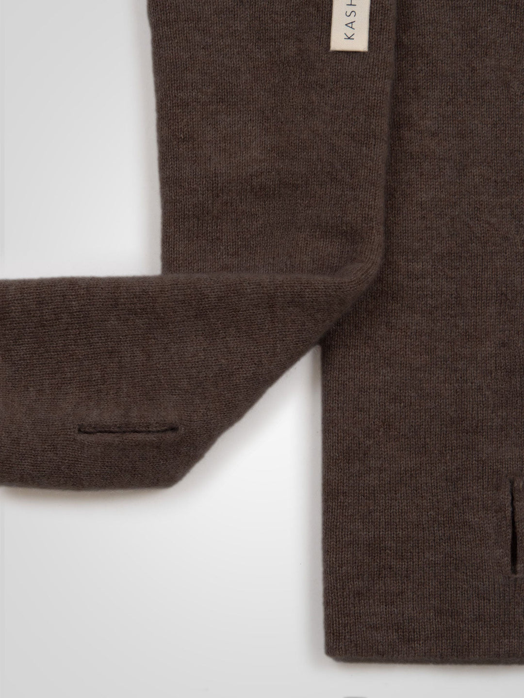 Cashmere wrist warmers "Gulli" - Dark brown - 100% pure Cashmere - Scandinavian design - Kashmina