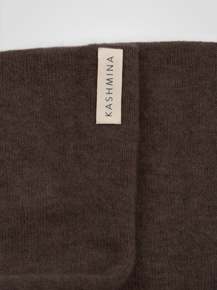 Cashmere wrist warmers "Gulli" - Dark brown - 100% pure Cashmere - Scandinavian design - Kashmina