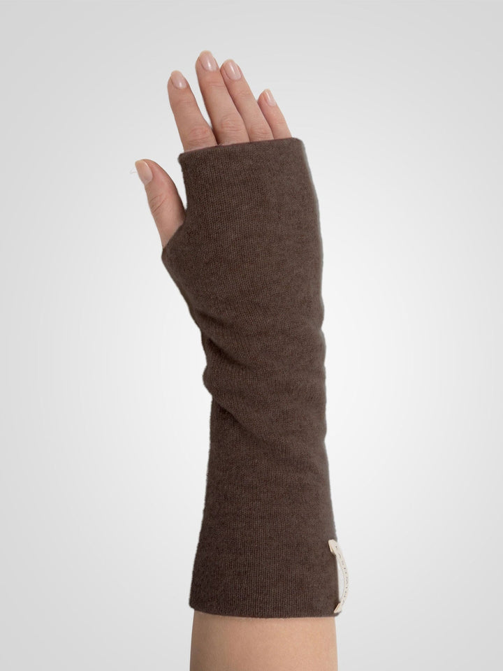 Cashmere wrist warmers "Gulli" - Dark brown - 100% pure Cashmere - Scandinavian design - Kashmina