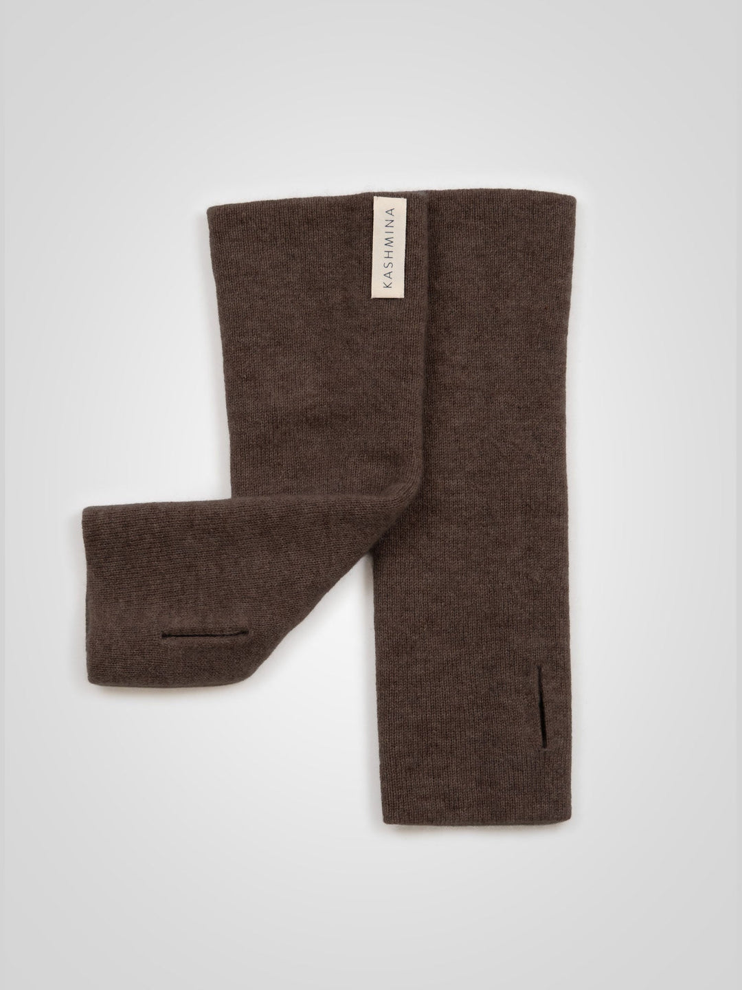 Cashmere wrist warmers "Gulli" - Dark brown - 100% pure Cashmere - Scandinavian design - Kashmina