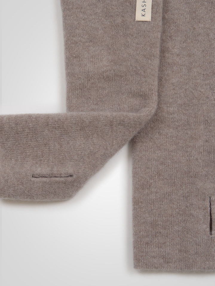 Cashmere wrist warmers "Gulli" - Toast - 100% pure Cashmere - Scandinavian design - Kashmina