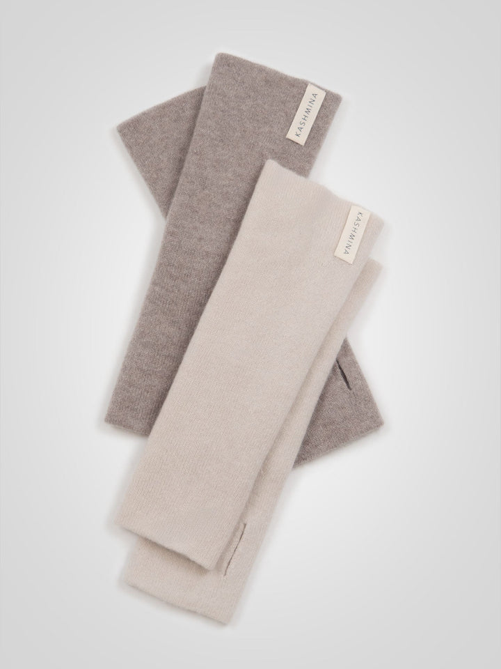 Cashmere wrist warmers "Gulli" - Toast - 100% pure Cashmere - Scandinavian design - Kashmina