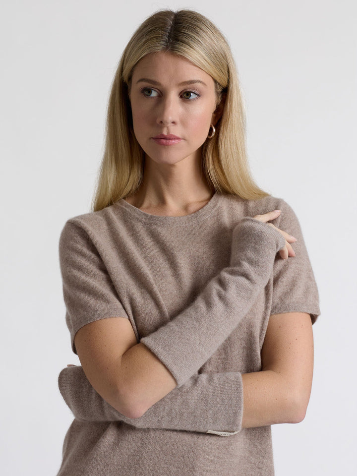 Cashmere wrist warmers "Gulli" - Toast - 100% pure Cashmere - Scandinavian design - Kashmina
