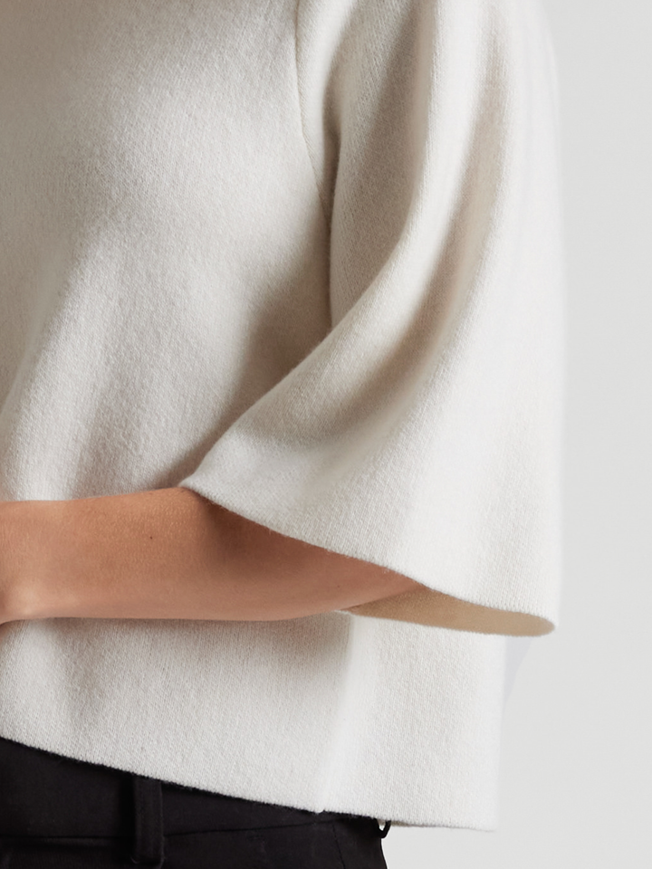 Cashmere sweater  "Dina sweater" - white