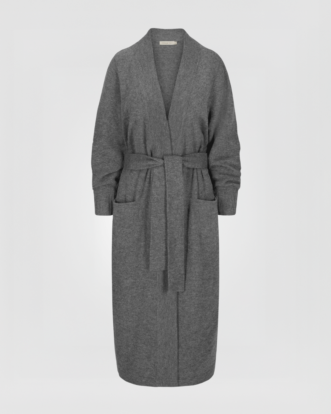 Cashmere robe "Premium" - Dark grey - 100% pure Cashmere - Scandinavian design - Kashmina of Norway