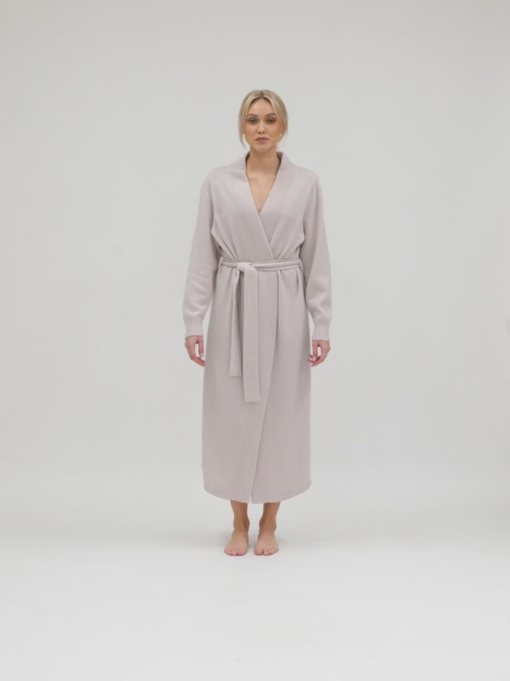 morning robe 100% Kashmir from Kashmina, pearl comfort