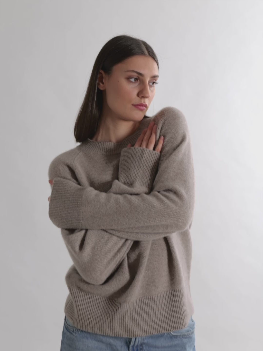 Cashmere sweater "Signy" - white