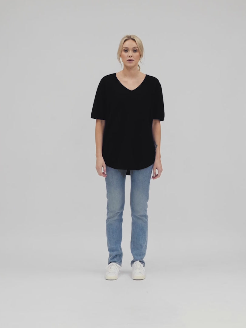 Cashmere T-shirt "Iben". 100% cashmere from Kashmina. Norwegian design