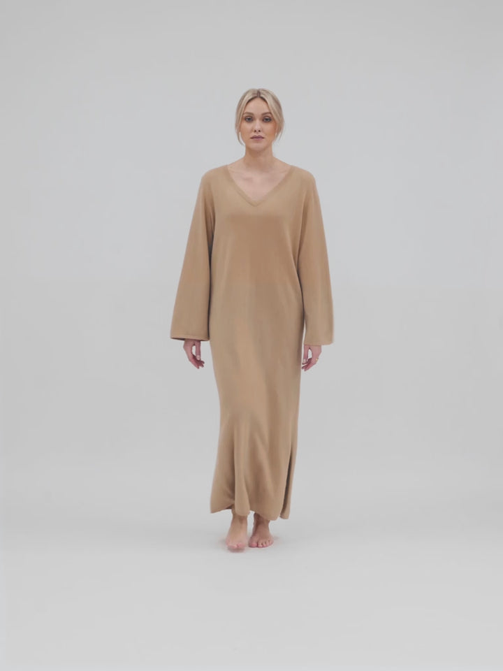 boheme maxi boheme dress bohemian kashmir delicate sustainable fashion bærekraftig mote norsk design norwegian design scandi cool scandinavian