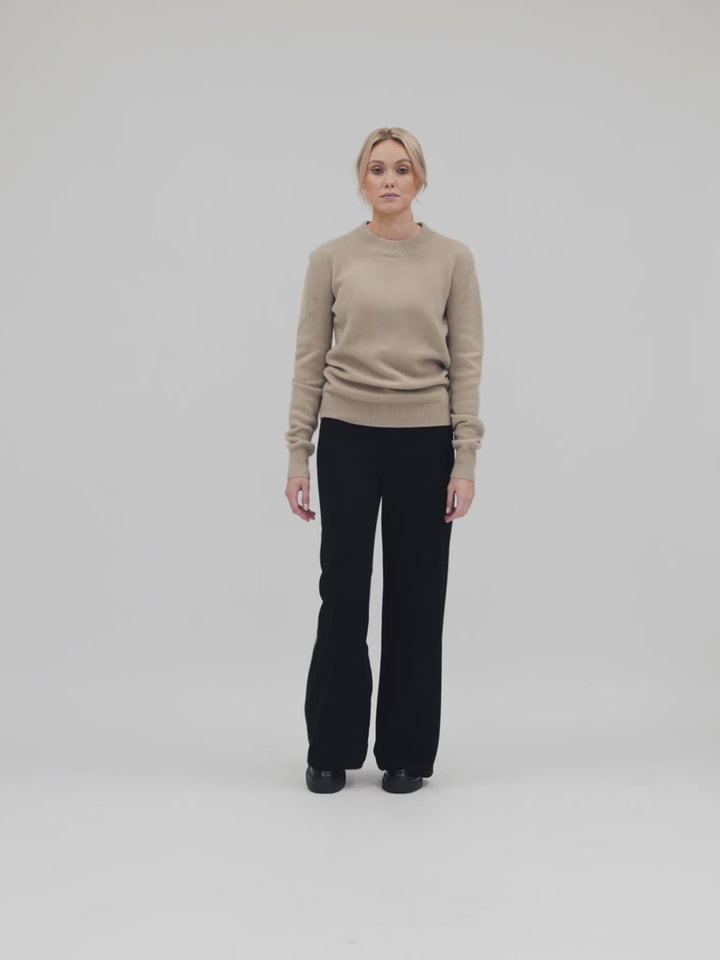 Cashmere sweater "Sofia long" color ginger. Norwegian design in 100% cashmere from Kashmina