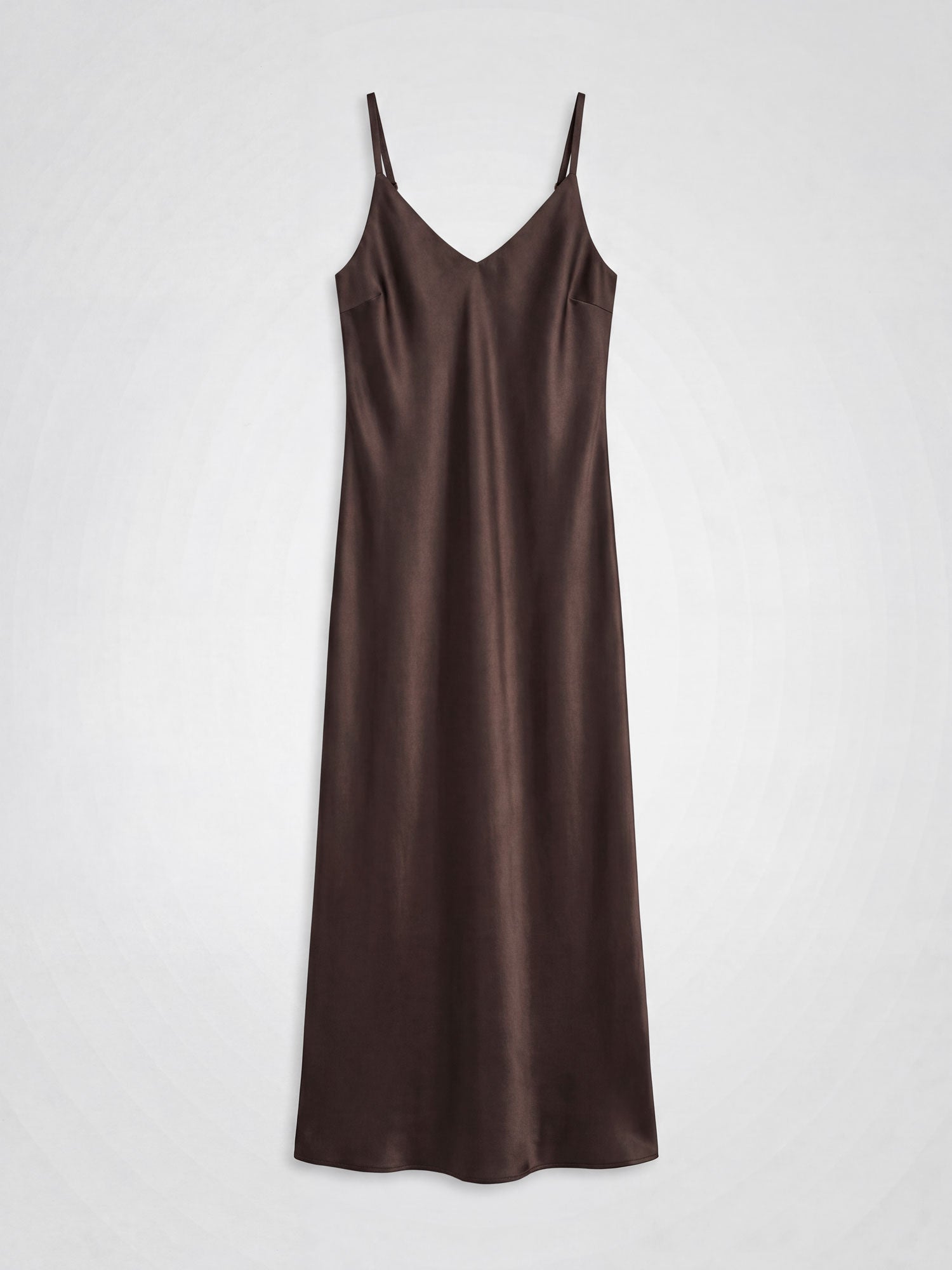 Silk dress "Dahlia" - Chocolate - 100% pure Cashmere - Scandinavian design - Kashmina