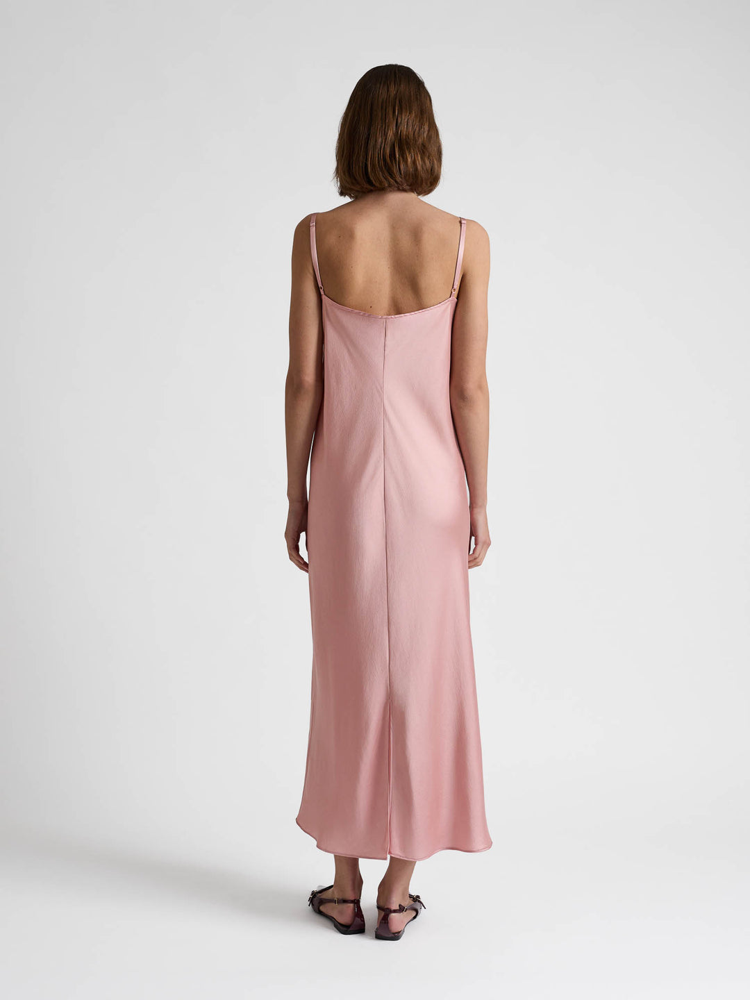 Silk dress "Dahlia" - Dusty rose - 100% pure Cashmere - Scandinavian design - Kashmina
