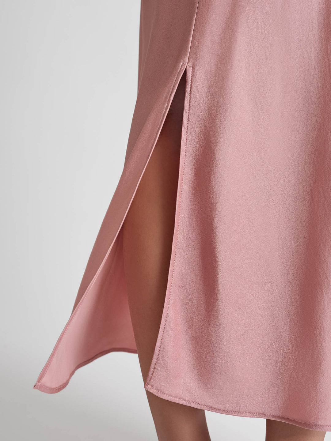 Silk dress "Dahlia" - Dusty rose - 100% pure Cashmere - Scandinavian design - Kashmina