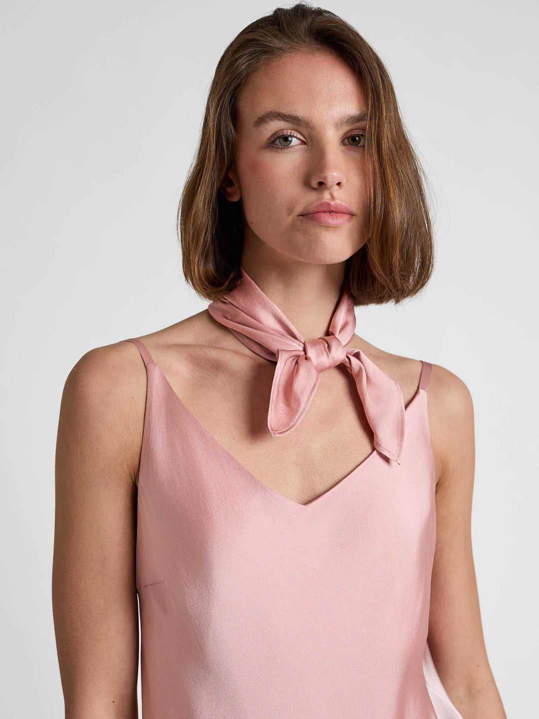 Silk scarf "Anemone" - Dusty rose - 100% pure Cashmere - Scandinavian design - Kashmina