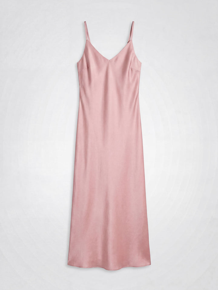 Silk dress "Dahlia" - Dusty rose - 100% pure Cashmere - Scandinavian design - Kashmina