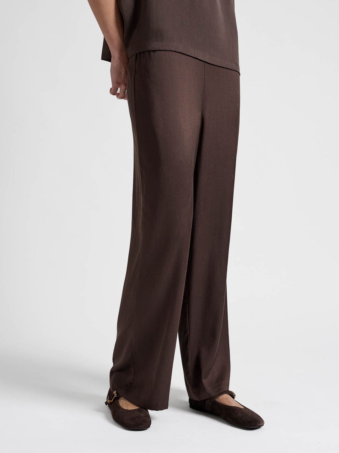Silk pants "Petunia" - Chocolate - 100% pure Cashmere - Scandinavian design - Kashmina