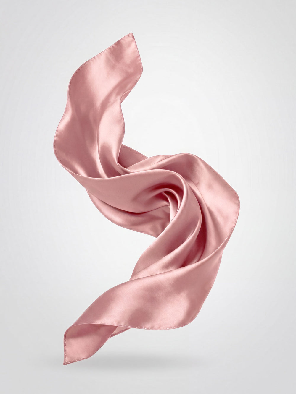 Silk scarf "Anemone" - Dusty rose - 100% pure Cashmere - Scandinavian design - Kashmina