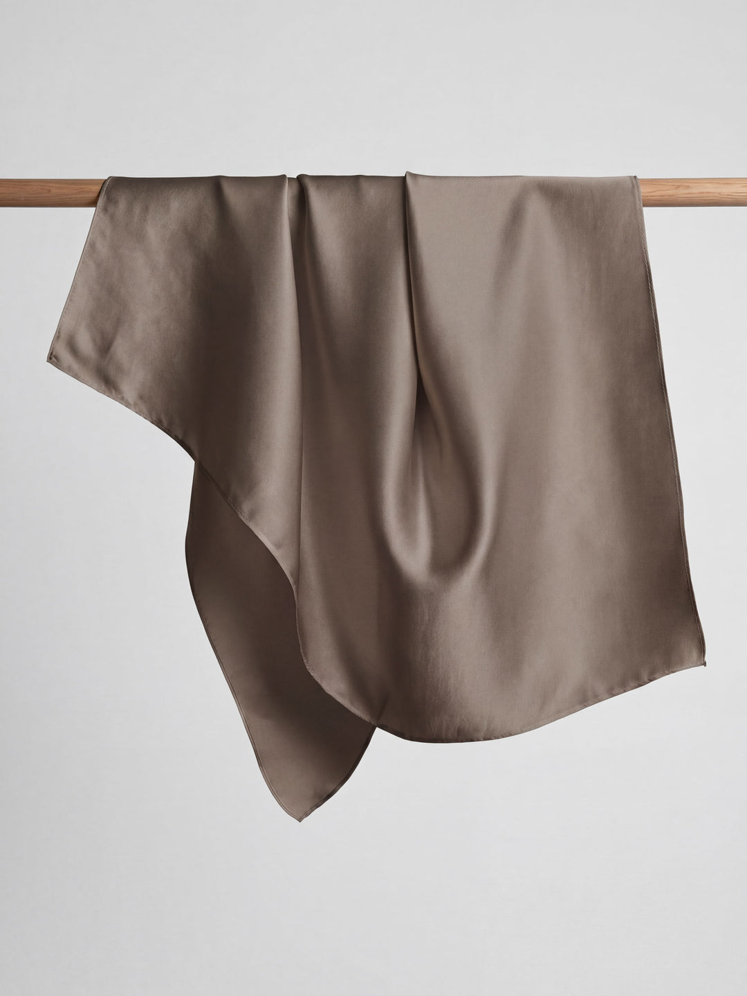 Silk scarf "Anemone" - Taupe - 100% pure Cashmere - Scandinavian design - Kashmina