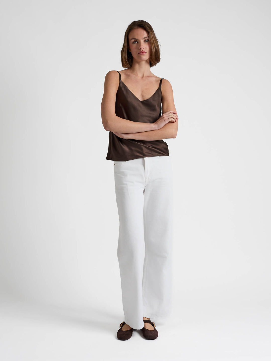 Silk top "Lillium" - Chocolate - 100% pure Cashmere - Scandinavian design - Kashmina