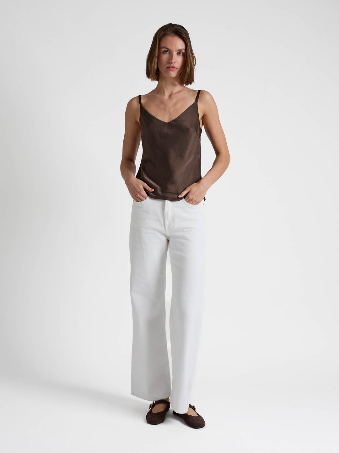 Silk top "Lillium" - Chocolate - 100% pure Cashmere - Scandinavian design - Kashmina