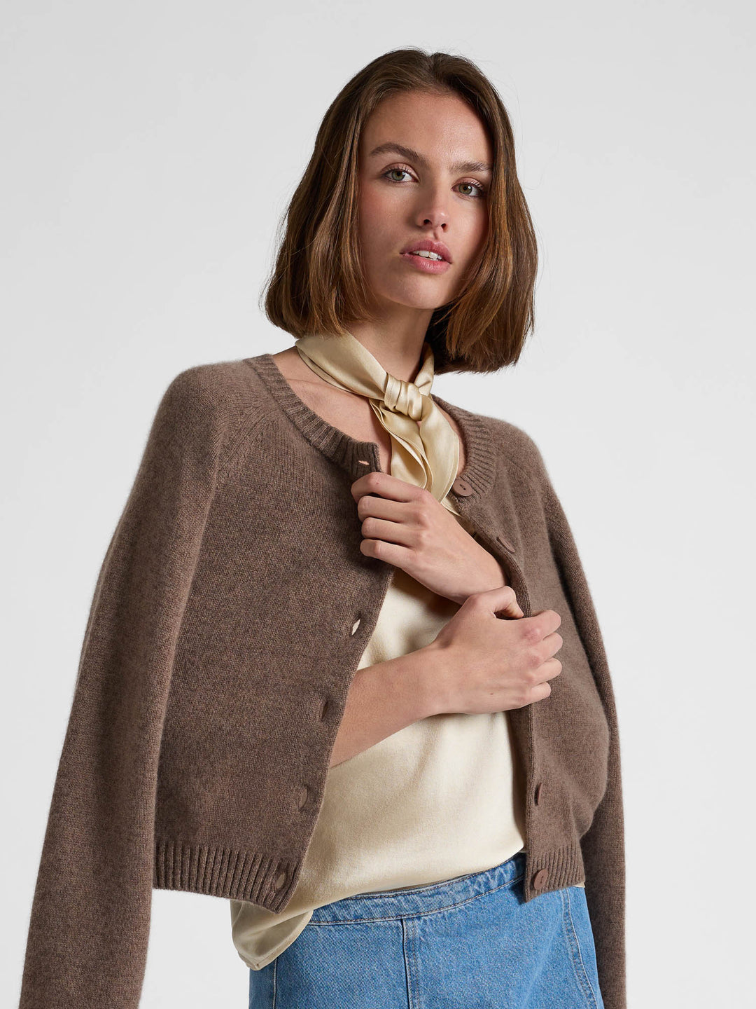 Silk top "Lillium" - Vanilla - 100% pure Cashmere - Scandinavian design - Kashmina