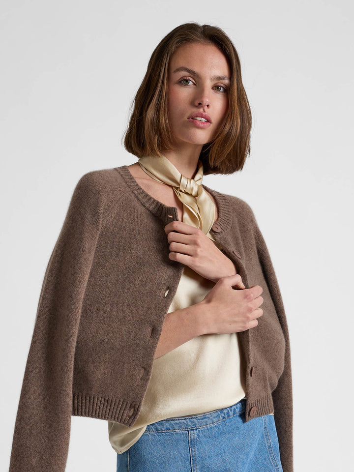 Silk top "Lillium" - Vanilla - 100% pure Cashmere - Scandinavian design - Kashmina