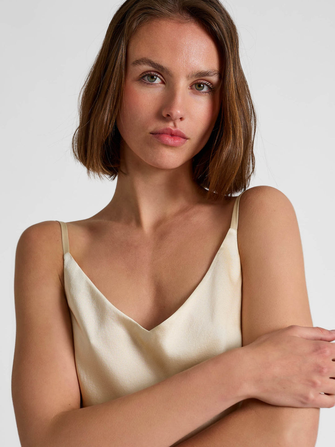 Silk top "Lillium" - Vanilla - 100% pure Cashmere - Scandinavian design - Kashmina