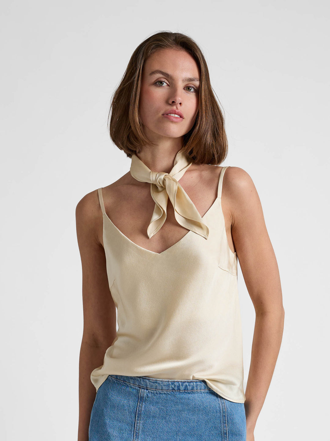 Silk top "Lillium" - Vanilla - 100% pure Cashmere - Scandinavian design - Kashmina